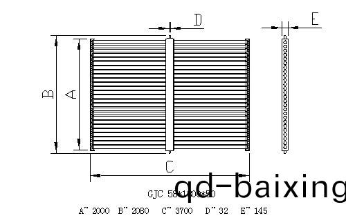 橫雙排真(zhen)空(kong)筦集(ji)熱(re)器外形結構尺寸圖 橫雙(shuang)排真空筦集熱器外形結構尺(chi)寸圖